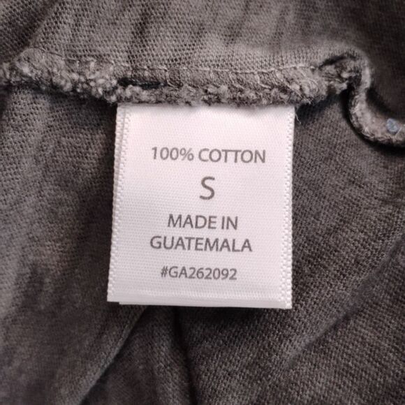 Janis Joplin Top Oversized Size Small Gray with White Iron on Graphics - Picture 8 of 10